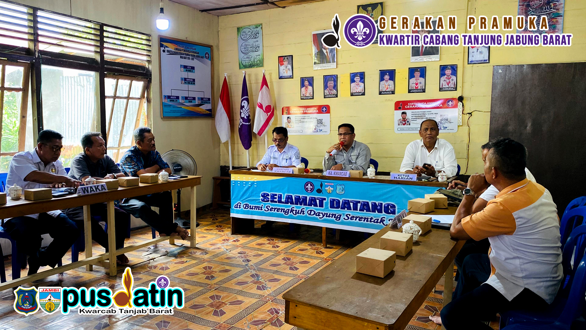 KaKwarcab GP Tanjung Jabung Barat Hermansyah, S.STP., M.H pimpin Rapat Koordinasi Pengurus | 18 Juni 2025